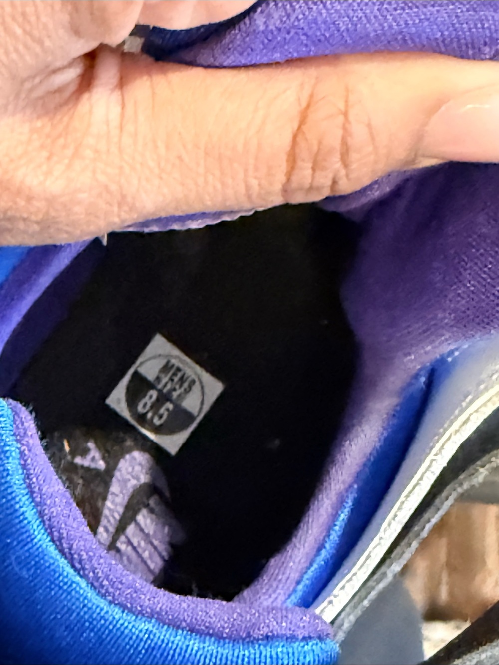 Nike Air Huarache – White/Blue/Purple – Men’s 8.5 - Picture 3 of 6